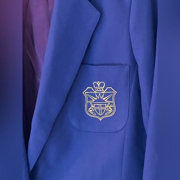 Vintage Royal Blue Country Club Style Blazer - Picture 3 of 11